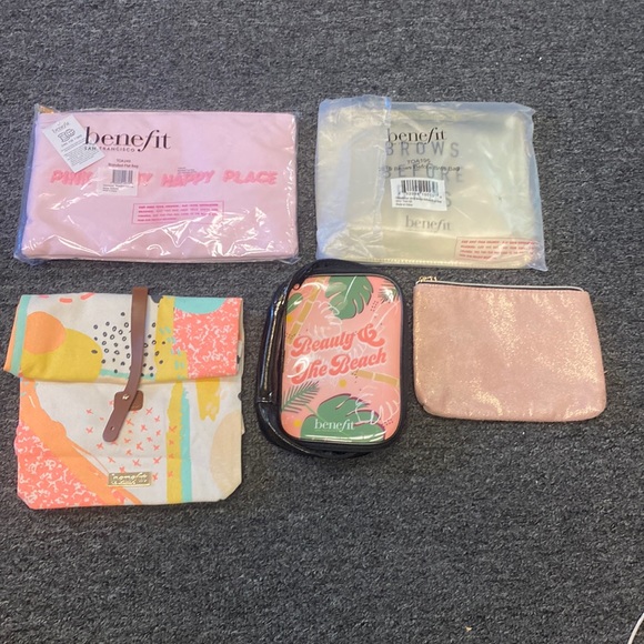 5 new Benefit cosmetic bags